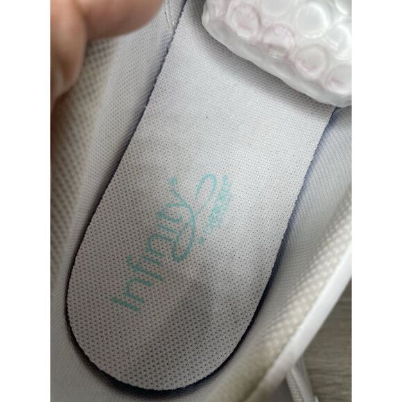 Infinity By Cherokee White Leather Slip Resistant Slip On Shoes Women 10M US/42 - Picture 10 of 16